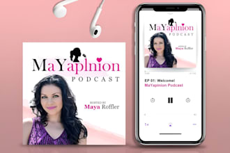 design your podcast cover or podcast logo