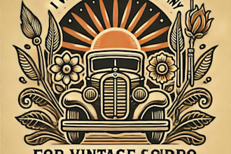 do wonderful bold vintage logo studio design with express delivery