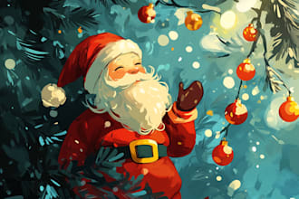 do design amazing christmas,greeting or holiday card