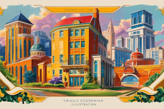 paint professional customized illustration