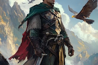 do a dnd party and d and d character art for you