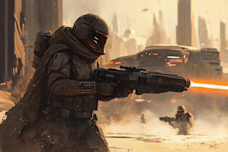 draw your star wars sci fi character art