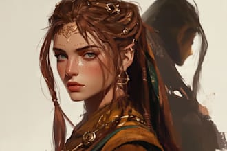 do illustration or concept your character in stylized