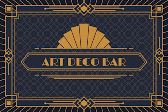 create exclusive and marvelous art deco logo design