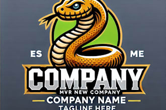 do make snake mascot logo design with express delivery
