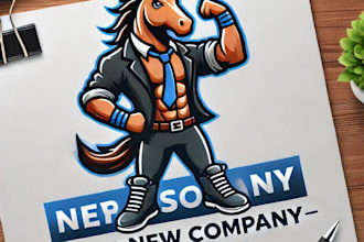 do make phonies mascot logo design with company