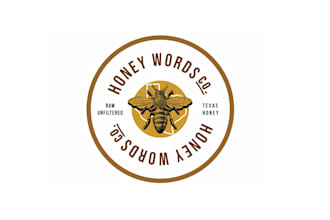 create graceful and fantastic honey logo design