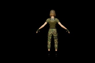 build 3d character model, 3d metahuman model,aaa, morph,unreal engine 5 rig