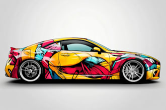 do van wrap design, car wrap design, truck wrap design