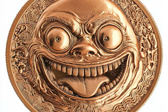 create funny meme art, meme coin art, crypto meme coin art