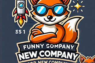 do create funny fox mascot logo with 1 day delivery