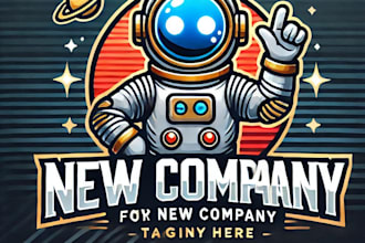 do create futuristic astronaut mascot logo with unlimited review
