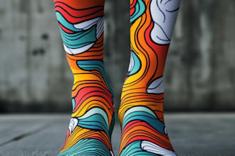 design a custom unique socks design