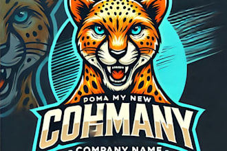 do make dynamic cheetah mascot logo with 1 day delivery