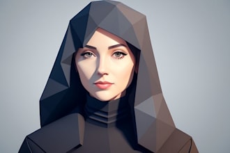 create a low poly illustration for you
