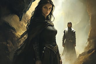 illustrate fantasy book covers and ebook covers