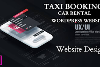 create a complete taxi booking, chauffeur, and car rental wordpress website
