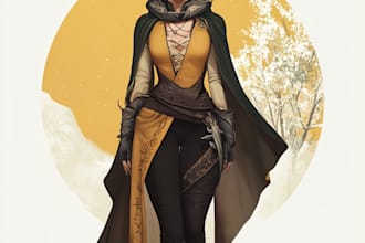 create fantasy character artwork