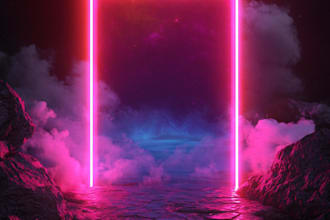 do neon single cover art or album cover design