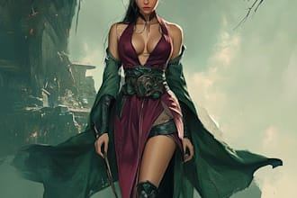 create fantasy character artwork