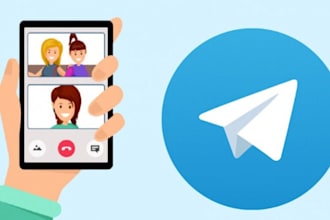 increase telegram chat,  telegram group, telegram bot