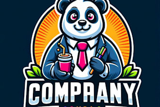create animated panda mascot logo with unlimited revisions