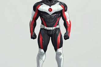 create your fantasy science fiction superhero character