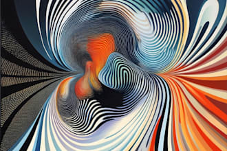 create digital abstract art for your wall