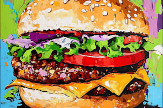 do food pop art of your food