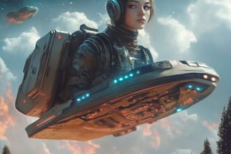 design a spaceship, sci fi illustration and sci fi art