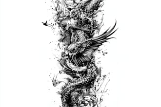 totally hand draw a custom tattoo sleeve design for you