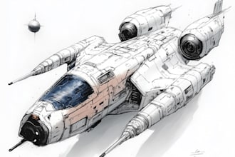 create sci fi spaceship concept art for you