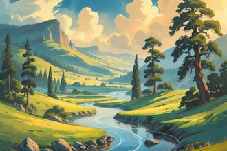 do the landscape illustration or concept art for you