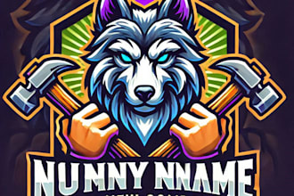 do create wolf mascot logo design with unlimited review
