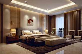 buildup 3d luxury office render interior visualization 3d furniture table tea i
