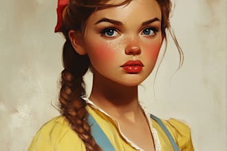draw disney cartoon portrait of your lovely pet