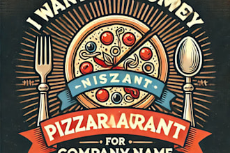 do make retro pizza restaurant vintage logo design with 1 day delivery