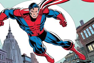 draw comic book art, comic book illustration
