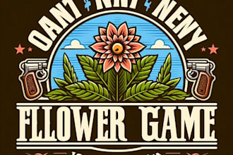 do make flower home style vintage logo design with unlimited review