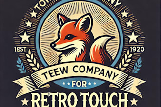 do wonderful touch vintage logo creations with business service