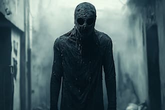 make realistic fantasy horror character illustration