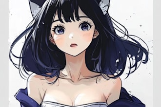 draw erotic posters from comics, manga, or gaming characters