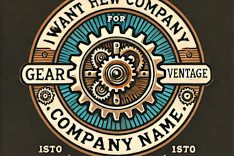 do make outdoor gear brand vintage logo design with 1 day delivery
