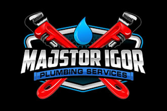 create awesome and gorgeous plumbing logo design