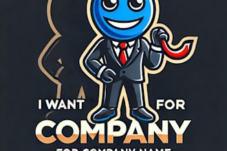 do wonderful shadow mascot logo design with company