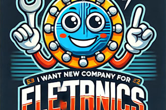 do make electronics mascot logo design with unlimited review