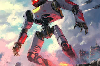 draw unique mecha robot art for you