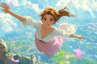 create a magical disney style art for you