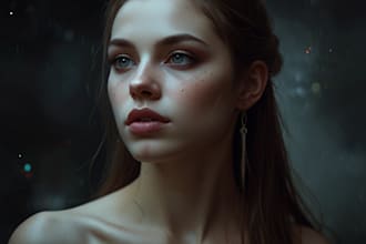 paint semi realistic fantasy art