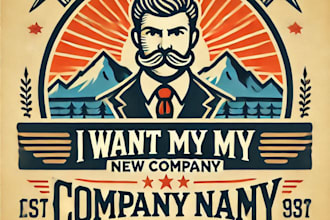 do make awesome retro vintage logo design with 1 day delivery